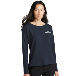 Mercer+Mettle® Women's Stretch Drop Shoulder Pullover (Navy)